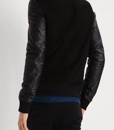 Men's genuine lambskin leather jacket leather motorcycle biker racer style jacket-cl-m152