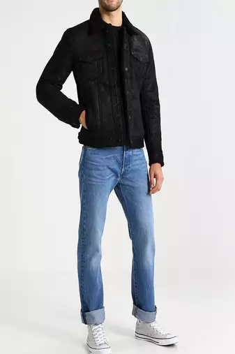 men's genuine lambskin leather biker jacket classic moto zip style modern classic