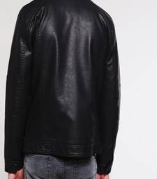 Men's genuine lambskin leather jacket leather motorcycle biker racer style jacket-cl-m158