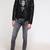 Men's genuine lambskin leather jacket leather motorcycle biker racer style jacket-cl-m158