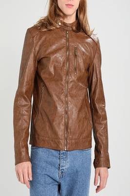 men's genuine lambskin leather biker jacket classic moto zip style modern deluxe 1