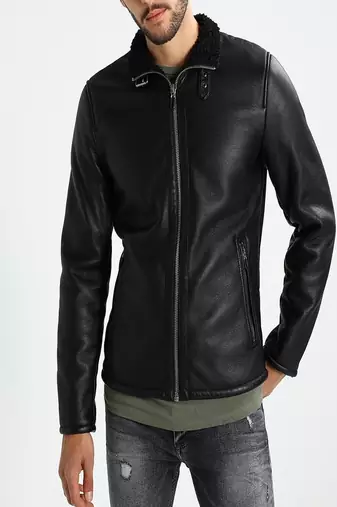 men's genuine lambskin leather biker jacket classic moto zip style modern elite