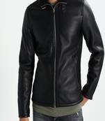 Men's genuine lambskin leather jacket leather motorcycle biker racer style jacket-cl-m161