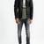 Men's genuine lambskin leather jacket leather motorcycle biker racer style jacket-cl-m161