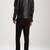 Men's genuine lambskin leather jacket leather motorcycle biker racer style jacket-cl-m163