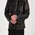 Men's genuine lambskin leather jacket leather motorcycle biker racer style jacket-cl-m163