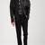 Men's genuine lambskin leather jacket leather motorcycle biker racer style jacket-cl-m163