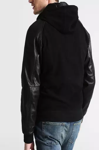 men's genuine lambskin leather biker jacket classic moto zip style modern special