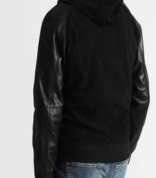 Men's genuine lambskin leather jacket leather motorcycle biker racer style jacket-cl-m165