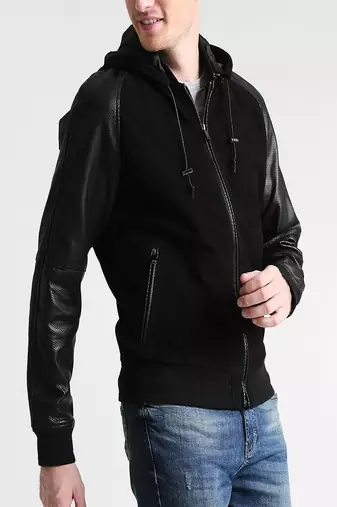 men's genuine lambskin leather biker jacket classic moto zip style modern special