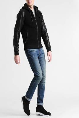 men's genuine lambskin leather biker jacket classic moto zip style modern special 3