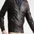 Men's genuine lambskin leather jacket leather motorcycle biker racer style jacket-cl-m166