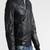 Men's genuine lambskin leather jacket leather motorcycle biker racer style jacket-cl-m167