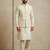 Beige banarasi dupion premium designer festive wear kurta pyjama with jacket set
