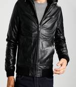 Men's genuine lambskin leather jacket leather motorcycle biker racer style jacket-cl-m168