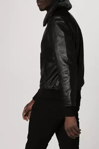 men's genuine lambskin leather biker jacket classic moto zip style modern fine