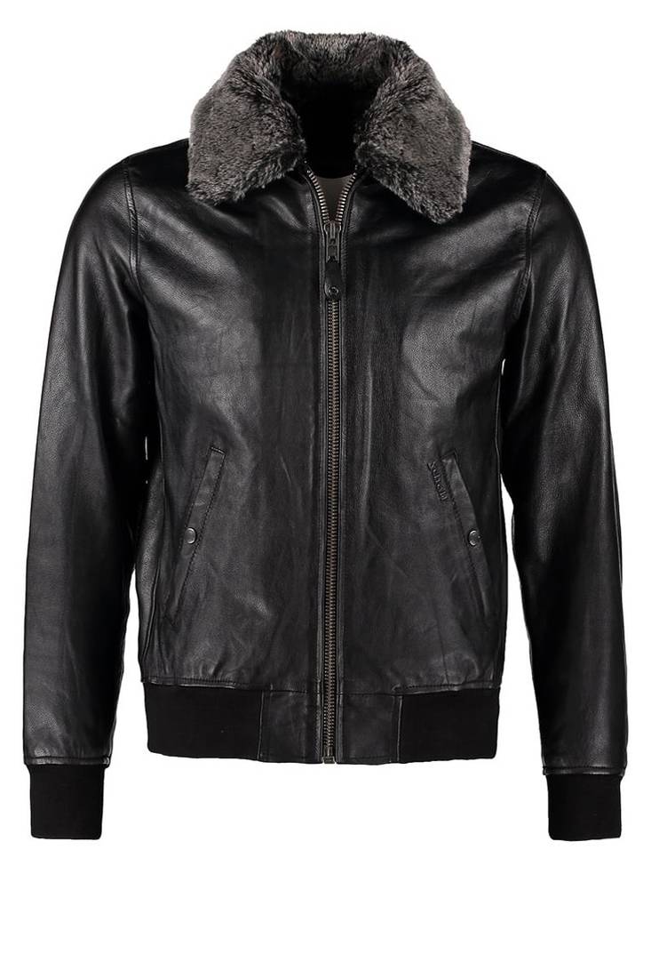 Men's genuine lambskin leather jacket leather motorcycle biker racer style jacket-cl-m169