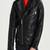 Men's genuine lambskin leather jacket leather motorcycle biker racer style jacket-cl-m170