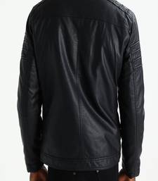 Men's genuine lambskin leather jacket leather motorcycle biker racer style jacket-cl-m171
