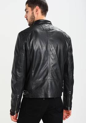 men's genuine lambskin leather biker jacket classic moto zip style modern featured 2
