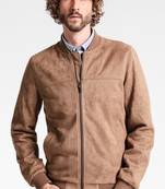 Men's genuine lambskin leather jacket leather motorcycle biker racer style jacket-cl-m174