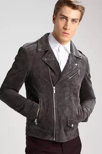 men's genuine lambskin leather biker jacket classic moto zip style stylish exclusive