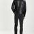 Men's genuine lambskin leather jacket leather motorcycle biker racer style jacket-cl-m178