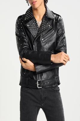 men's genuine lambskin leather biker jacket classic moto zip style stylish stylish 1