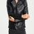 Men's genuine lambskin leather jacket leather motorcycle biker racer style jacket-cl-m178