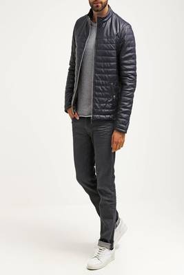 men's genuine lambskin leather biker jacket classic moto zip style stylish authentic 3