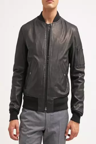 men's genuine lambskin leather biker jacket classic moto zip style stylish genuine