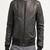Men's genuine lambskin leather jacket leather motorcycle biker racer style jacket-cl-m181