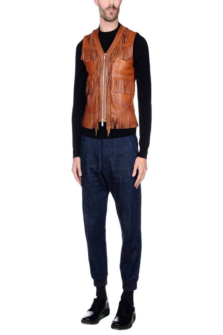 Men's genuine lambskin leather jacket leather motorcycle biker racer style jacket-cl-m184