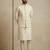Beige banarasi dupion premium designer festive wear kurta pyjama with jacket set