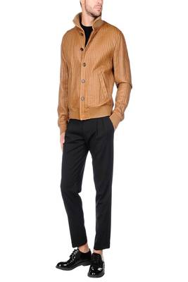 men's genuine lambskin leather biker jacket classic moto zip style stylish versatile 3