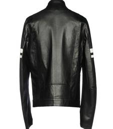 Men's genuine lambskin leather jacket leather motorcycle biker racer style jacket-cl-m190