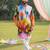 Multi cotton digital print premium designer festive wear kurta trouser set