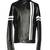 Men's genuine lambskin leather jacket leather motorcycle biker racer style jacket-cl-m191