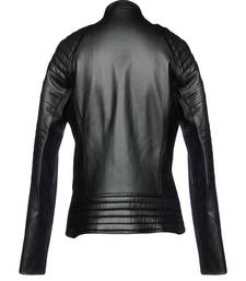 Men's genuine lambskin leather jacket leather motorcycle biker racer style jacket-cl-m192