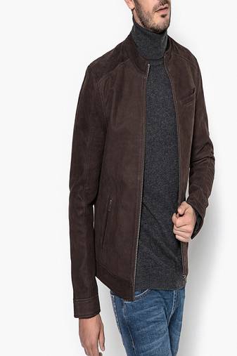 men's genuine lambskin leather biker jacket classic moto zip style stylish elite