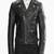 Men's genuine lambskin leather jacket leather motorcycle biker racer style jacket-cl-m196