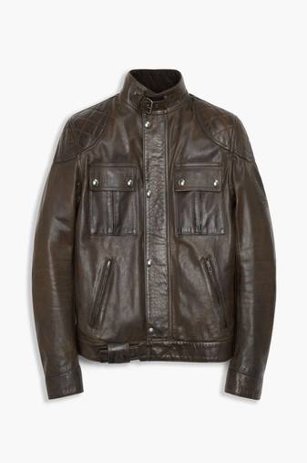 men's genuine lambskin leather biker jacket classic moto zip style stylish signature