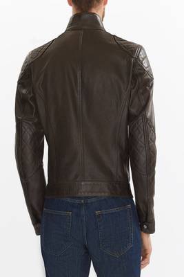 men's genuine lambskin leather biker jacket classic moto zip style stylish signature 2