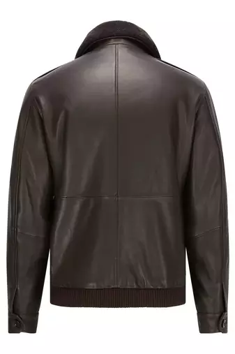 men's black lambskin leather biker jacket classic moto zip style premium high quality