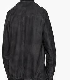 Men's genuine lambskin leather jacket leather motorcycle biker racer style jacket-cl-m199