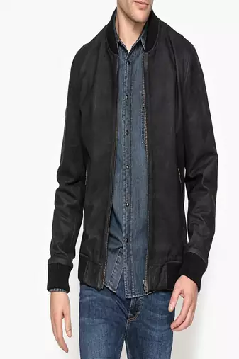 men's genuine lambskin leather biker jacket classic moto zip style stylish unique