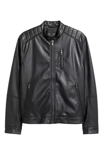 men's genuine lambskin leather biker jacket classic moto zip style stylish special