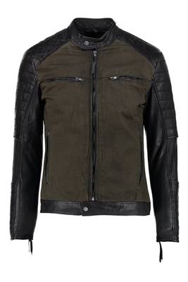 men's genuine lambskin leather biker jacket classic moto zip style stylish original 1