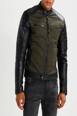 men's genuine lambskin leather biker jacket classic moto zip style stylish original 3