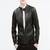 Men's genuine lambskin leather jacket leather motorcycle biker racer style jacket-cl-m206
